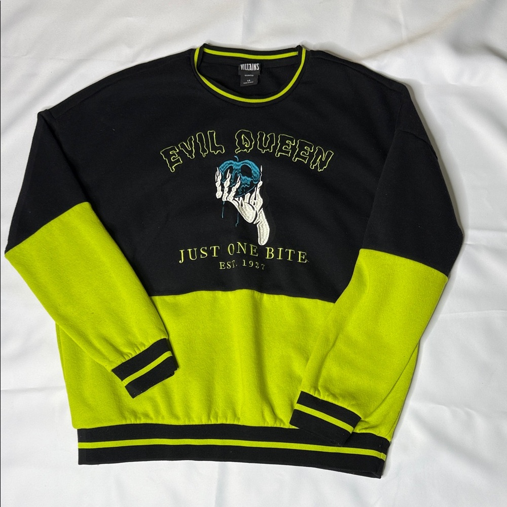 LG Black and Green Evil Queen Crewneck Sweater